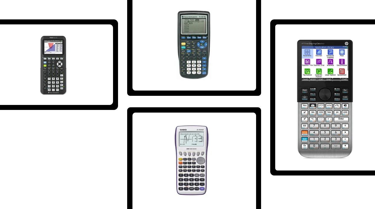 Collection of the top graphing calculators