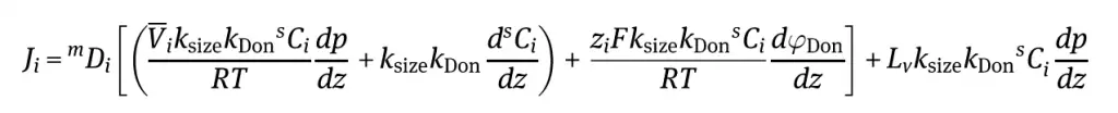 The Math Behind Nanofiltration