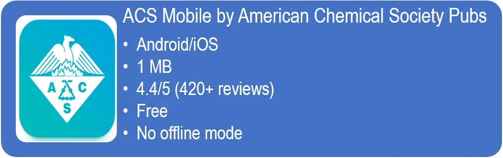 chemical engineering apps ACS Mobile by American Chemical Society Pubs